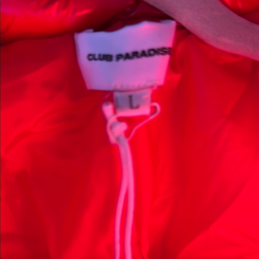 Vibrant Red Puffer Jacket - Picture 2 of 3